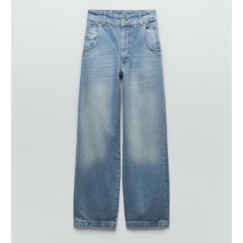 NWT Zara High Rise Blue Jeans
